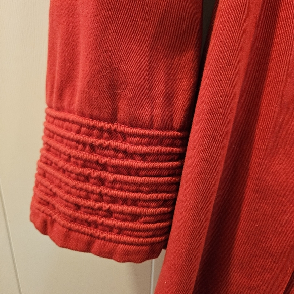 Anthropologie red double breasted coat - Picture 6 of 11